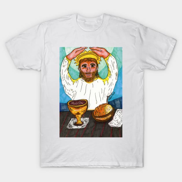 One Bread, One Body T-Shirt by ConidiArt